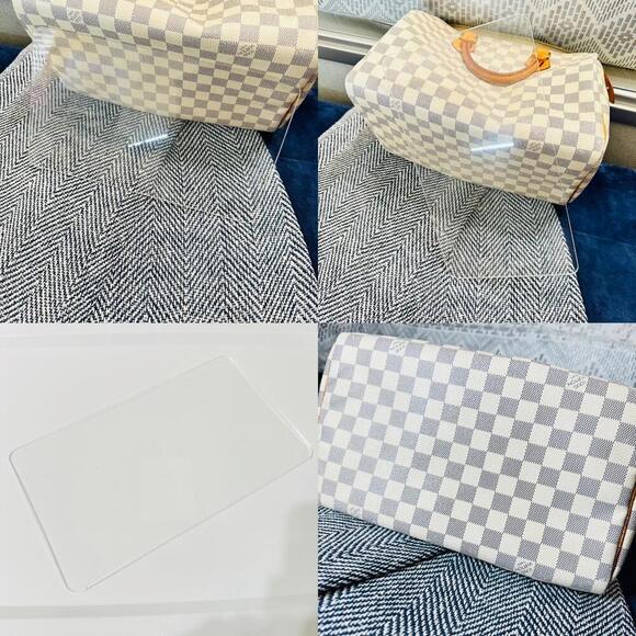 Authentic Louis Vuitton Damier Azur Speedy 30 Satchel Bag - Picture 15 of 16